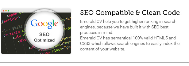 SEO Compatible & Clean Code